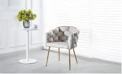 Scaun Living Tapitat KJC15 Bej