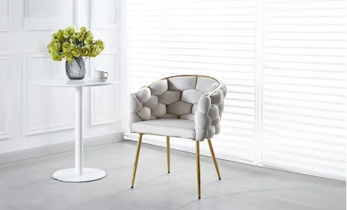 Scaun Living Tapitat KJC15 Bej