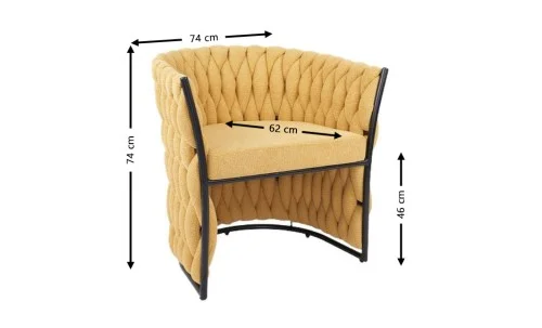 Scaun Living KJC4342 Galben