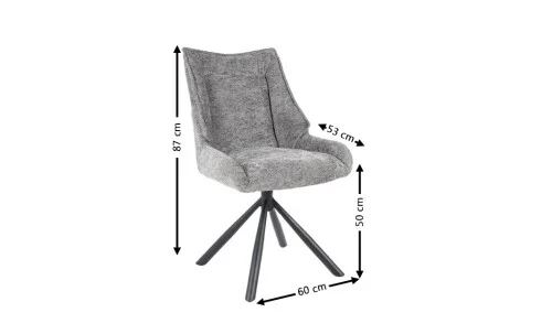 Scaun Living KJC4346 Gri