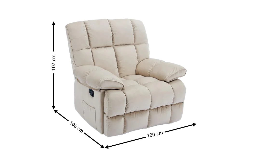 Fotoliu cu Recliner KJC4423 Bej 1