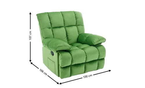 Fotoliu cu Recliner KJC4423 Verde