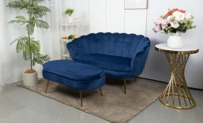 Set Marbella Canapea cu Masuta KJL213, Albastru