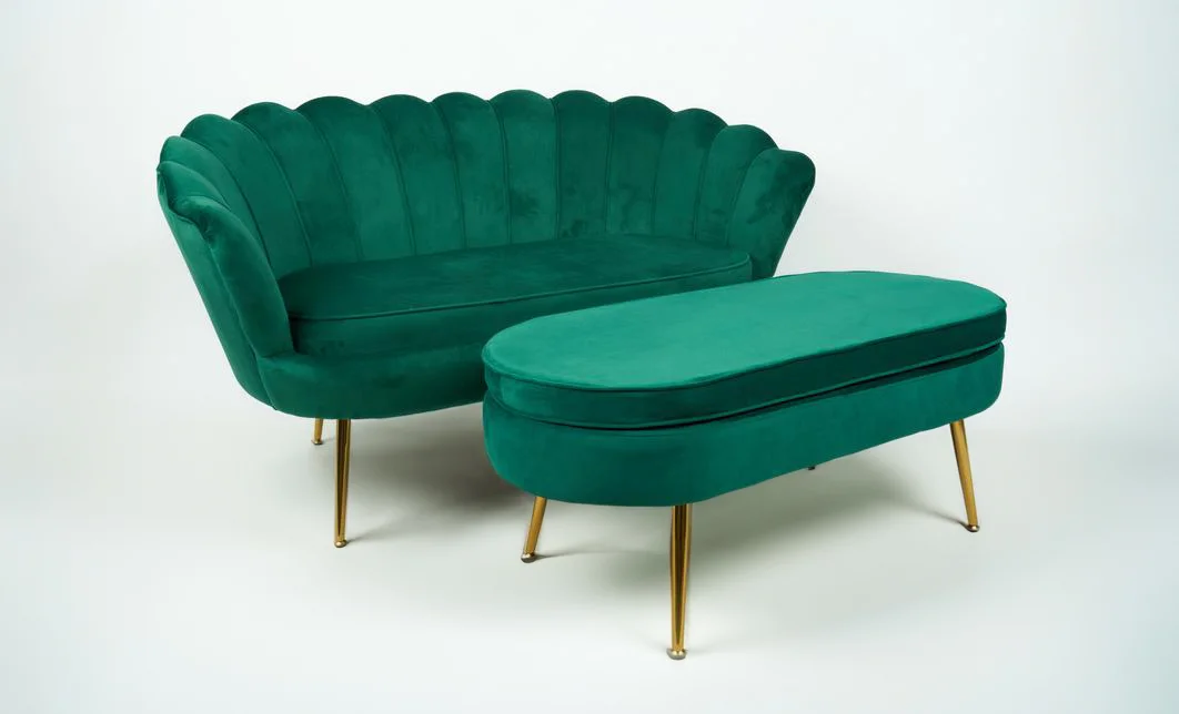 Set Marbella Canapea cu Masuta KJL213, Verde 4