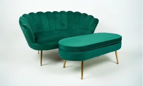 Set Marbella Canapea cu Masuta KJL213, Verde