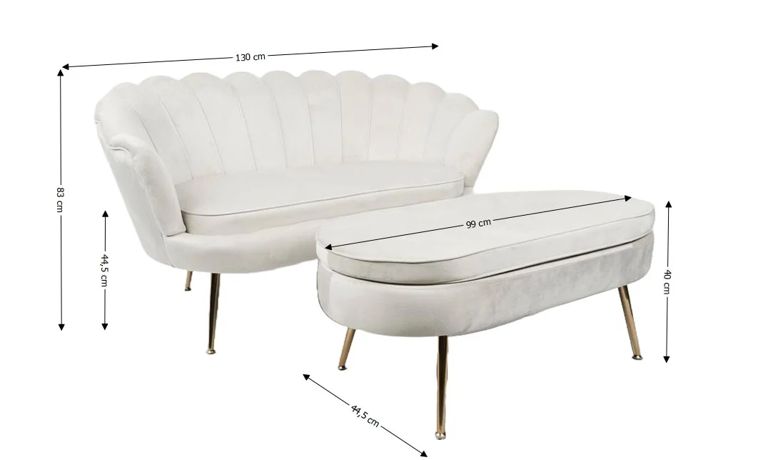 Set Marbella Canapea cu Masuta KJL213, Bej 1