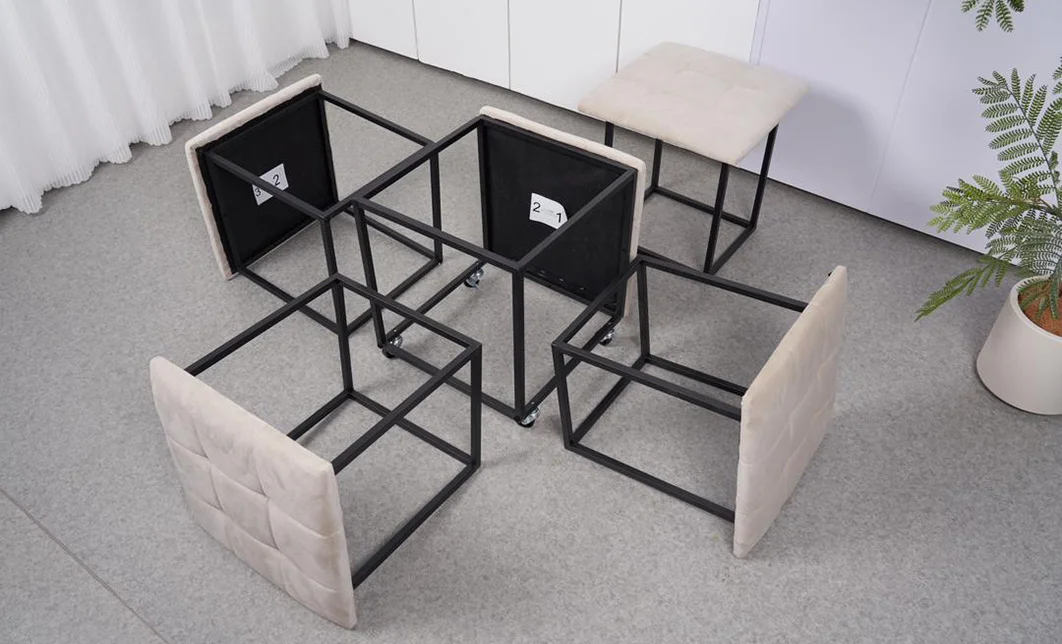 Set 5 tabureți KTC2281 Galben 3