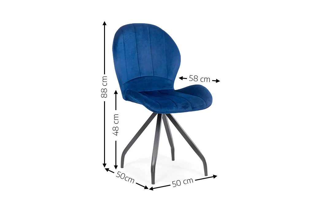 Scaun Living KJC0360 Albastru 1