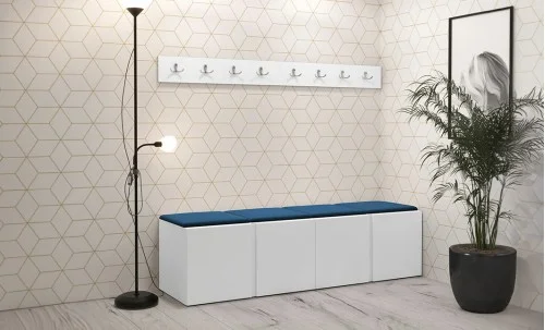 Cuier Hol Luca 14, Alb/Albastru - Manila 26