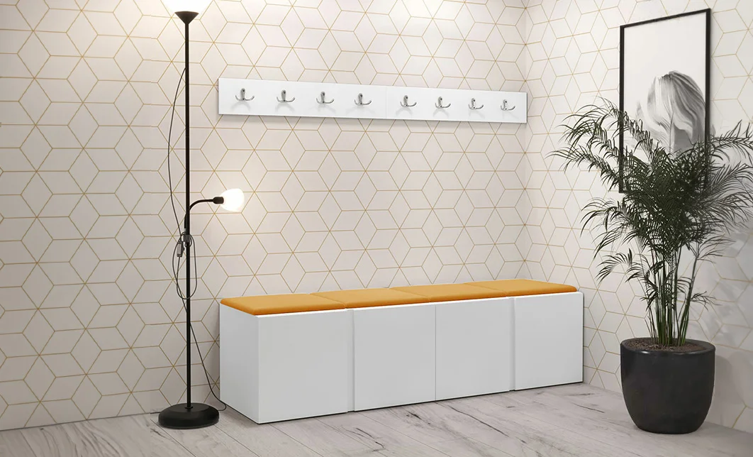 Cuier Hol Luca 14, Alb/Galben - Manila 32