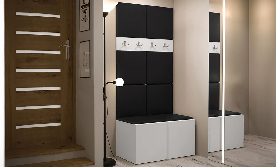 Cuier Hol Luca 10, Alb/Negru - Manila 18