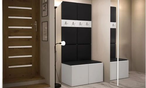 Cuier Hol Luca 10, Alb/Negru - Manila 18