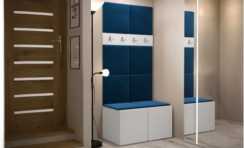 Cuier Hol Luca 10, Alb/Albastru - Manila 26