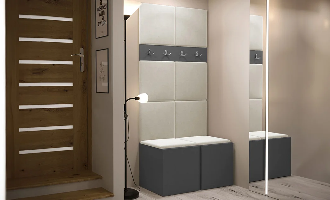 Cuier Hol Luca 10, Grafit/Crem - Manila 02