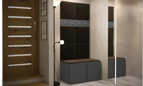 Cuier Hol Luca 10, Grafit/Maro - Manila 04