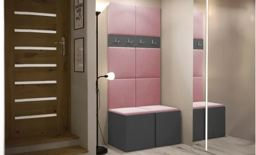 Cuier Hol Luca 10, Grafit/Roz - Manila 09