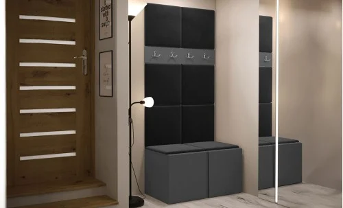 Cuier Hol Luca 10, Grafit/Negru - Manila 18