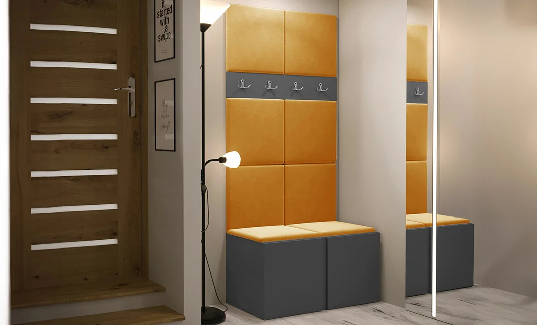 Cuier Hol Luca 10, Grafit/Galben - Manila 32