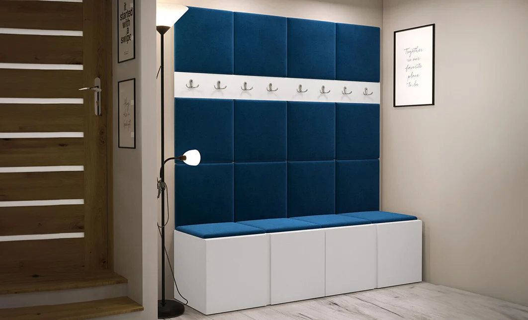 Cuier Hol Luca 13, Alb/Albastru - Manila 26