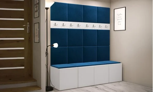 Cuier Hol Luca 13, Alb/Albastru - Manila 26