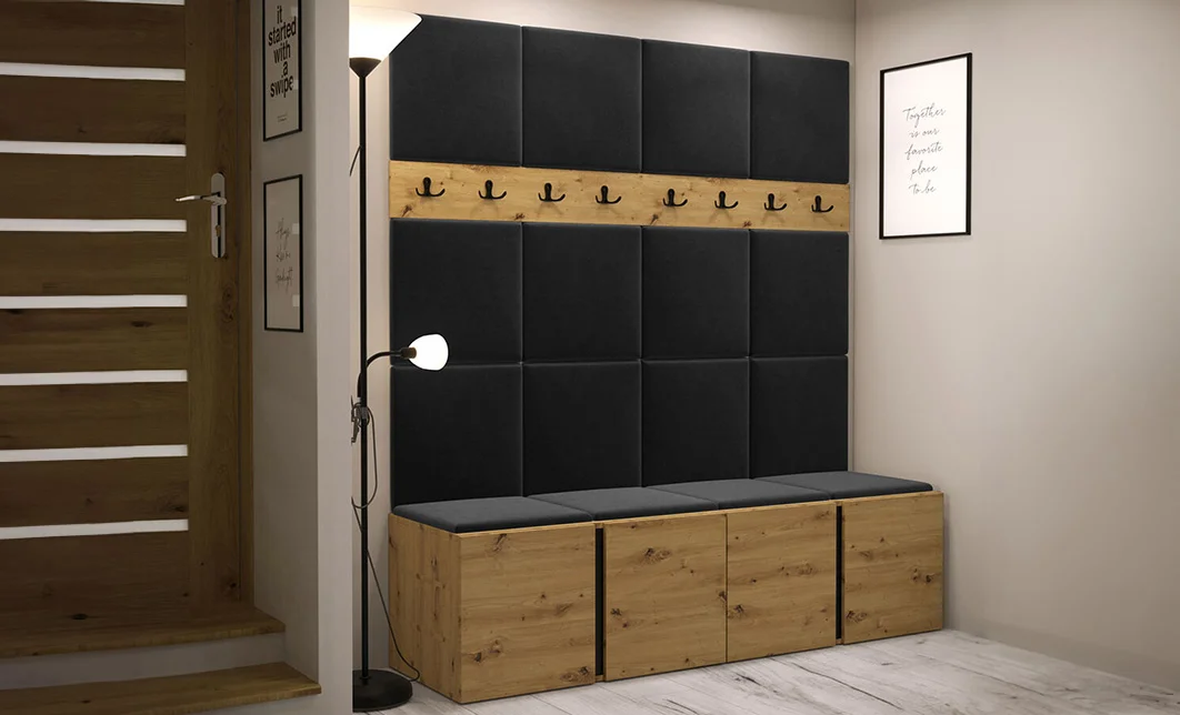 Cuier Hol Luca 13, Artisan/Negru - Manila 18