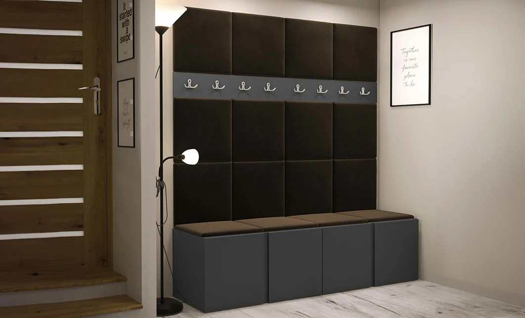 Cuier Hol Luca 13, Grafit/Maro - Manila 04