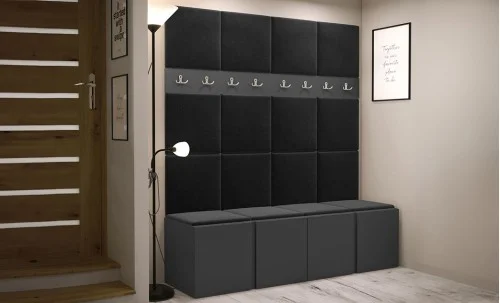 Cuier Hol Luca 13, Grafit/Negru - Manila 18