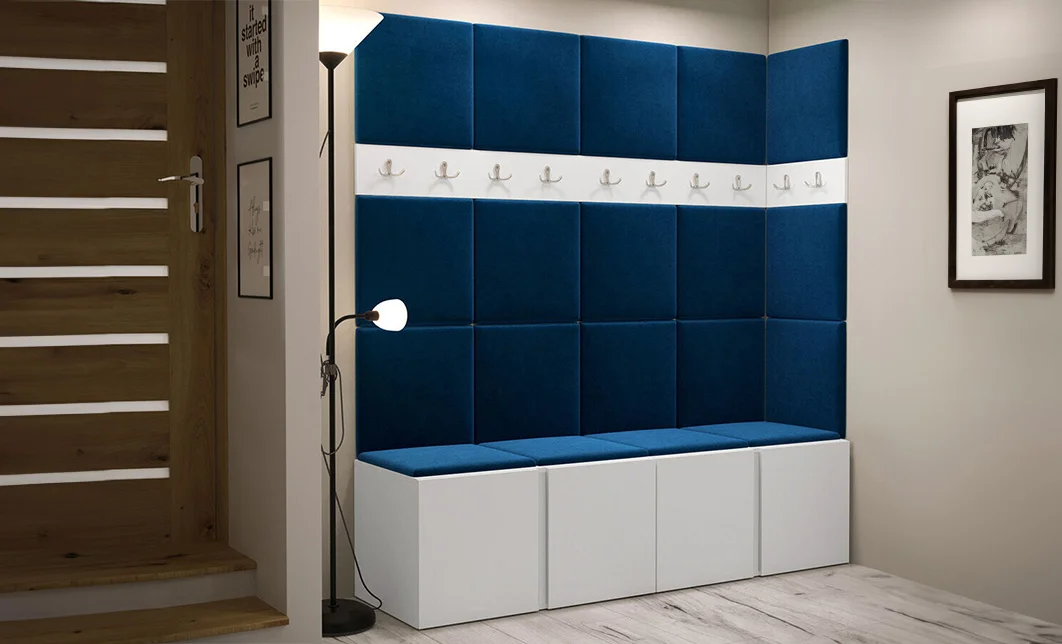 Cuier Hol Luca 12, Alb/Albastru - Manila 26