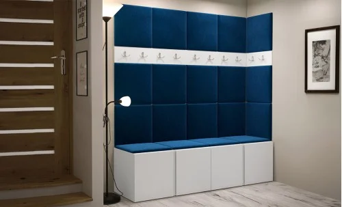 Cuier Hol Luca 12, Alb/Albastru - Manila 26