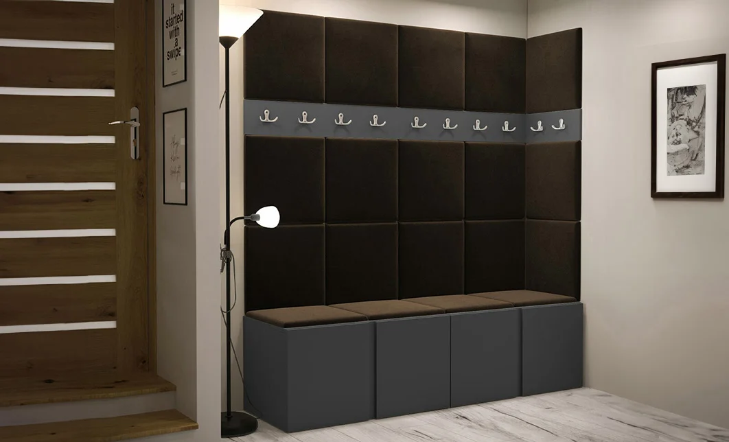 Cuier Hol Luca 12, Grafit/Maro - Manila 04