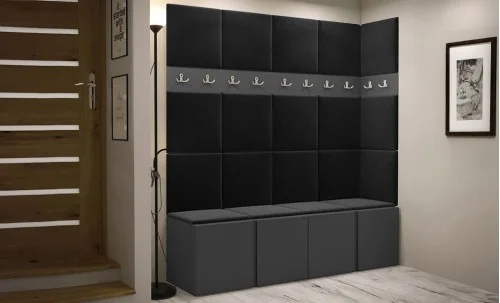 Cuier Hol Luca 12, Grafit/Negru - Manila 18