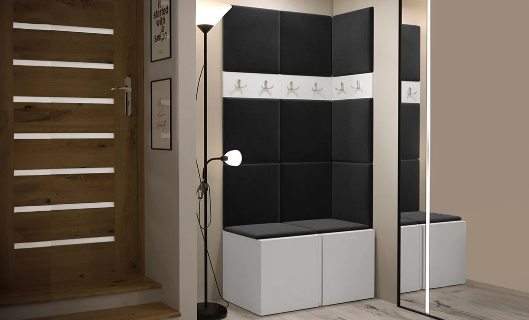 Cuier Hol Luca 9, Alb/Negru - Manila 18