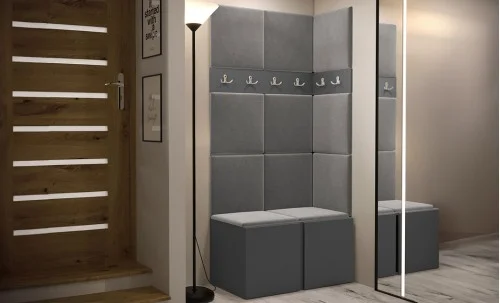 Cuier Hol Luca 9, Grafit/Gri - Manila 16