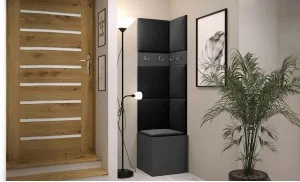 Cuier Hol Luca 11, Grafit/Negru - Manila 18