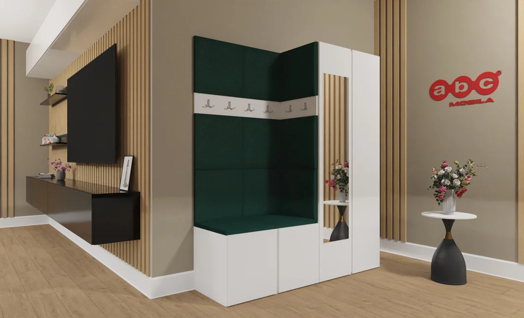 Cuier Hol Luca 1, Alb/Verde - Manila 35