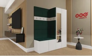 Cuier Hol Luca 1, Alb/Verde - Manila 35