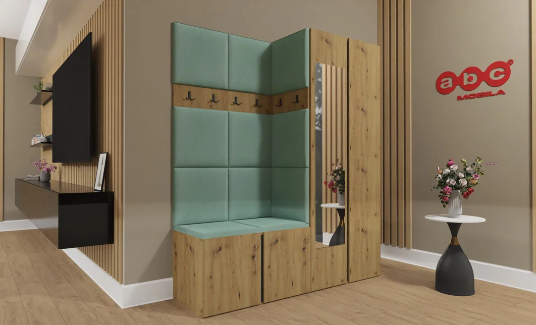 Cuier Hol Luca 1, Artisan/Verde menta - Manila 11