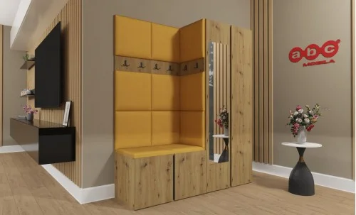 Cuier Hol Luca 1, Artisan/Galben - Manila 32