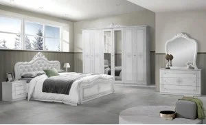 Dormitor Luisa Bianco Silver 6A 160