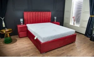 Pat Tapitat Klaus 2, rosu/somieră pal, 160x200 