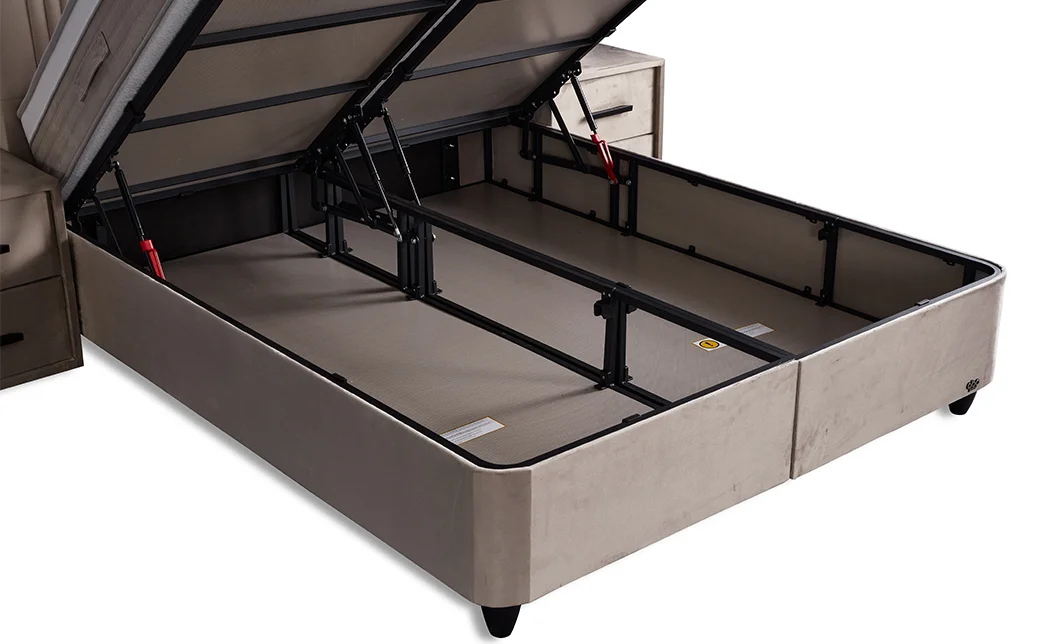 Set Pat Tapitat cu Saltea Belicia Bej, 180 x 200 7