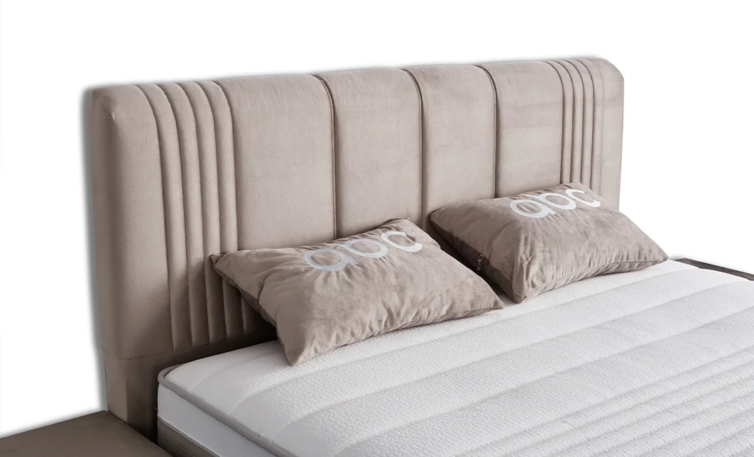 Set Pat Tapitat cu Saltea Belicia Bej, 180 x 200 4