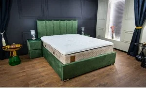 Pat Tapitat Klaus 1, verde/somiera pal, 140x200