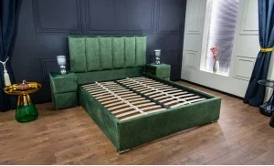 Pat Tapitat Klaus 1, verde/somiera metal, 180x200