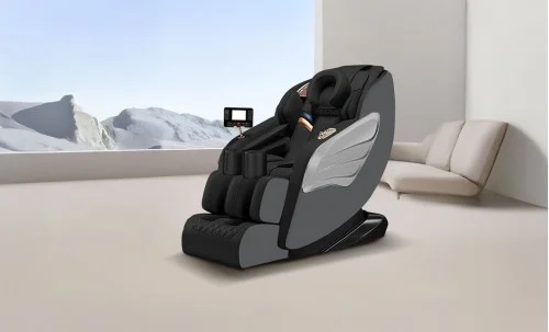 Fotoliu A077 Gri cu Funcție de Masaj