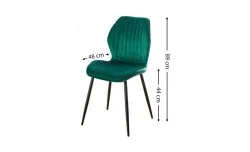 Scaun Living Tapitat KJC104 Verde