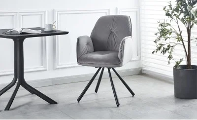 Scaun Living Rotativ KJC80 Gri