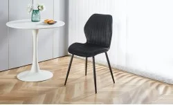 Scaun Living Tapitat KJC104 Negru