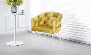 Scaun Living Tapitat KJC14 Mustar