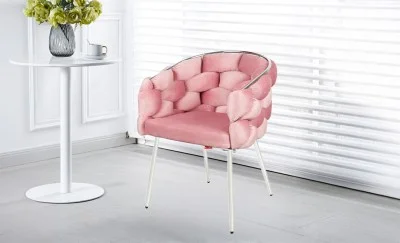 Scaun Living Tapitat KJC14 Roz